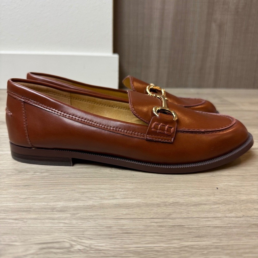 J. Crew Brown Leather Horsebit Loafers - Picture 10 of 13